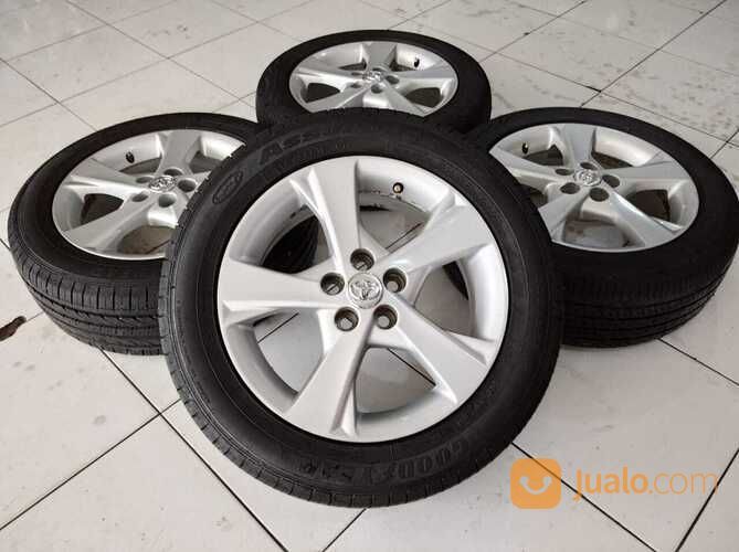 Pelek Mobil Bekas Oem Altis Ring 16 Baut 5X100 Plus Ban Kondisi 80%