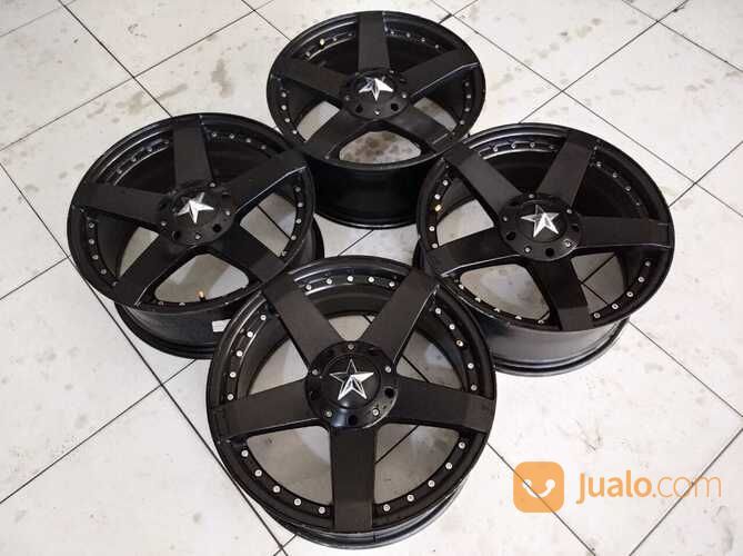 Velg Mobil 2nd Rockstar R17X7,5 Hole 8X100-114 Avanza Livina Jazz Mobilio