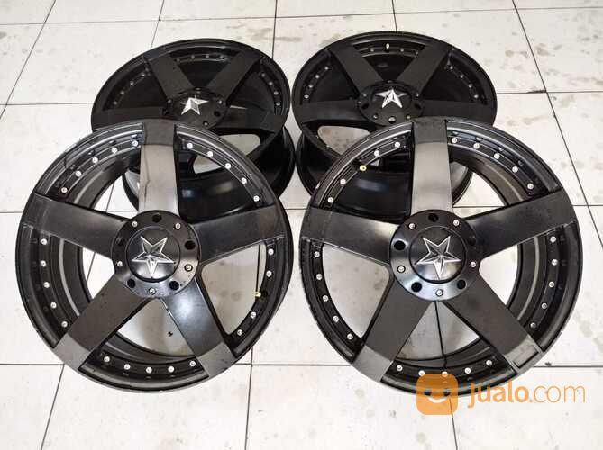 Velg Mobil 2nd Rockstar R17X7,5 Hole 8X100-114 Avanza Livina Jazz Mobilio