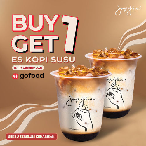 Kopi Janji Jiwa BELI 1 ES KOPI SUSU GRATIS ES KOPI SUSU LAGI! di Kota