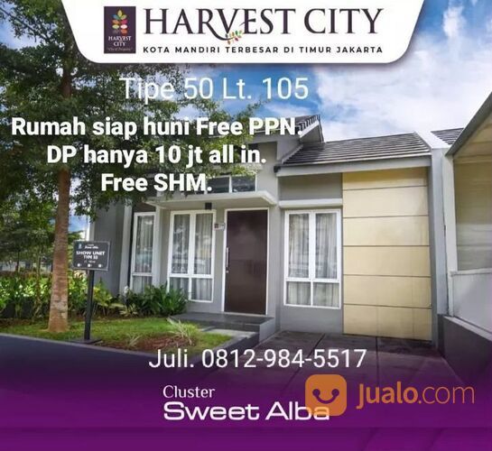 Rumah Ready 1 Lantai Di Perumahan Harvest City MD839