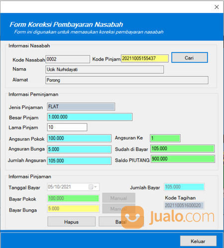 Software Koperasi Simpan Pinjam Program Ksp 2021 Di Kab Maluku Tengah Maluku 8534