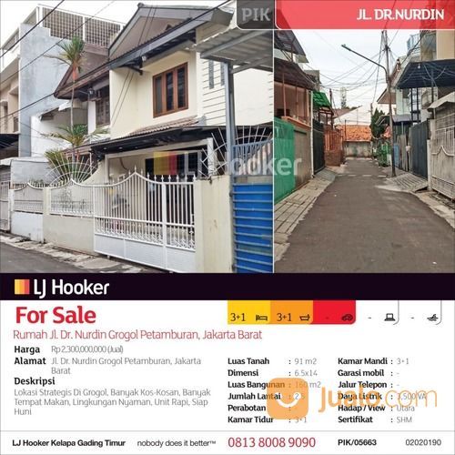 Rumah Jl. Dr. Nurdin Grogol Petamburan, Jakarta Barat