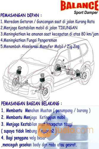 BALANCE Damper Sempurna Untuk Atasi AMBLAS & GASRUK Akibat Muatan Penuh! Garansi 2 Tahun. Ukuran 3cm