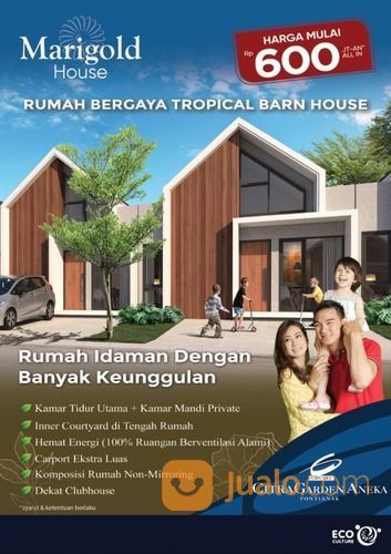 Rumah Citra Garden Aneka, Pontianak, Kalimantan Barat