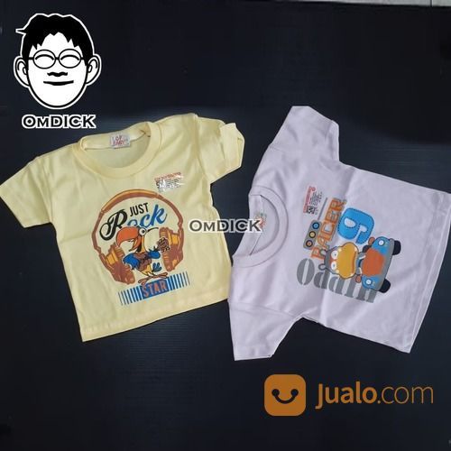 LOP BABY Satuan Baju Bayi Kaos Lengan Pendek Newborn 1 Pc 0-3 Bln Baby T-Shirt