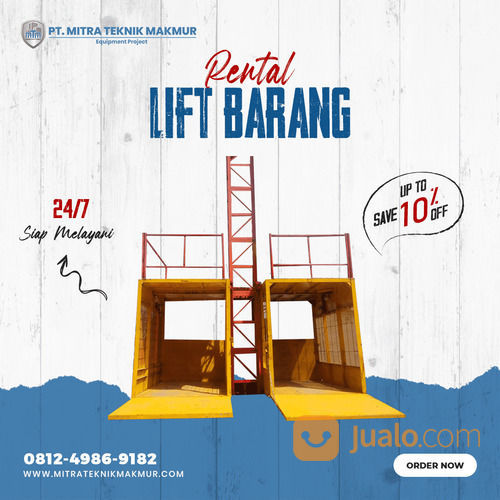 Rental / Sewa Lift Barang, Lift Material, Profesional Hoist Lombok Utara (31302558) di Kab. Lombok Utara