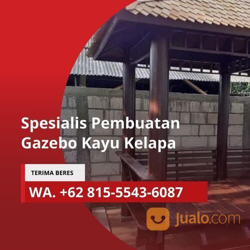 LAGI VIRAL, Harga Pendopo Kayu Kelapa Minimalis Jakarta Selatan