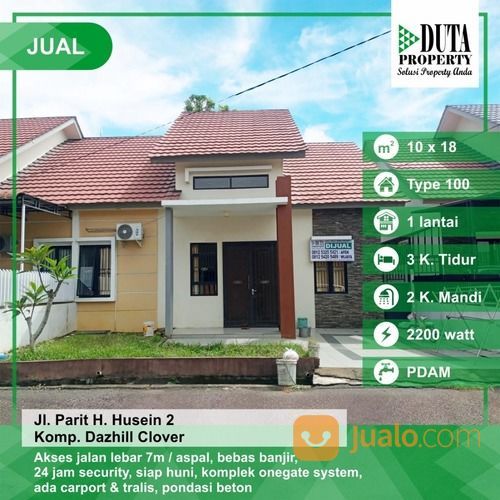 Rumah Komplek Dazhill Clover Paris 2, Pontianak, Kalimantan Barat
