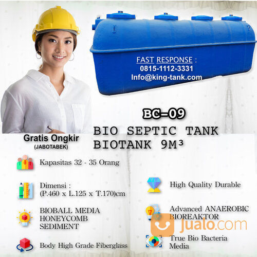 TANGKI BIO Septic Tank BIOFIL BIOTANK 9000 Liter / 9 M3