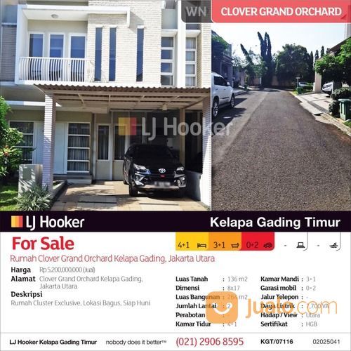 Rumah Clover Grand Orchard Kelapa Gading, Jakarta Utara