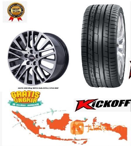 Velg Racing Mobil Hsr AKITA HSR R18X75 H5X114,3 ET45 BMF