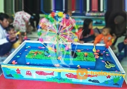 Wahana Pancingan Air Triplek Persegi Panjang