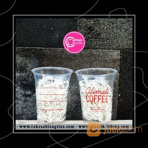 Sablon Gelas Plastik 12 Oz Sa 8 Gram Kemasan Minuman Kekinian Gelas