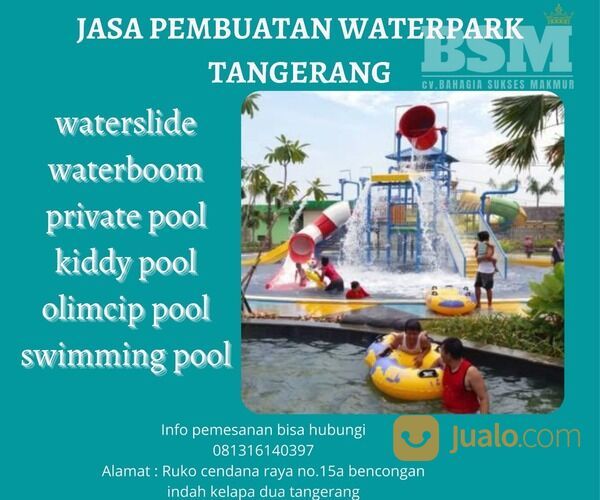 JASA PEMBUATAN WAHANA AIR JASA PEMBUATAN KOLAM OMBAK JAKARTA