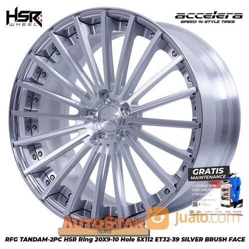 TERSEDIA VELG MOBIL HSR RFG TANDAM R20X9/10 H5X112 ET32/39 SBFPL