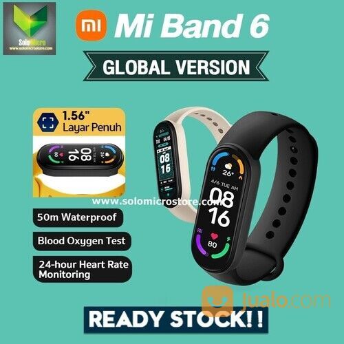 Xiaomi Mi Band 6 SpO2 Smartwatch Miband6 Global Version Smartband TERMURAH