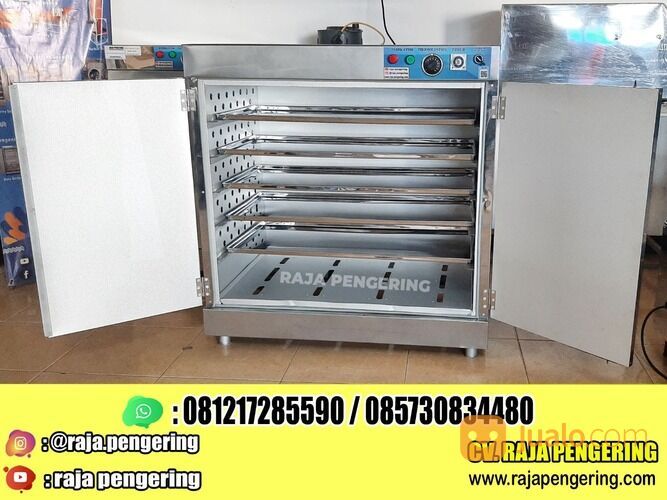 MESIN OVEN PENGERING ULAT TERIPANG DAN PASIR KAPASITAS 5 RAK 2 PINTU TIPE GAS