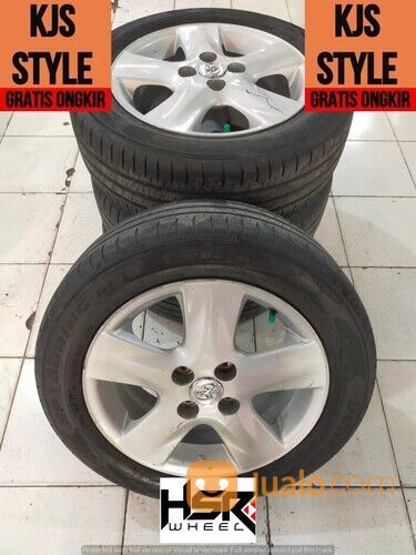 VELG MOBIL STANDAR VIOS RING 15 PCD 4X100 PLUS BAN 185 65 DUNLOP 85%