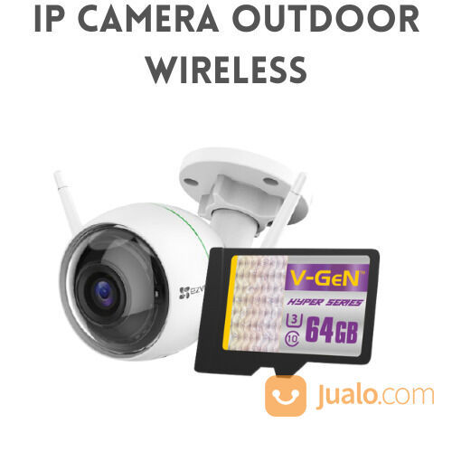 IP CAMERA OUTDOOR WIRELESS || EZVIZ C3WN (Memori 64gb)
