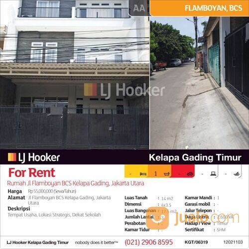 Rumah Jl Flamboyan BCS Kelapa Gading, Jakarta Utara