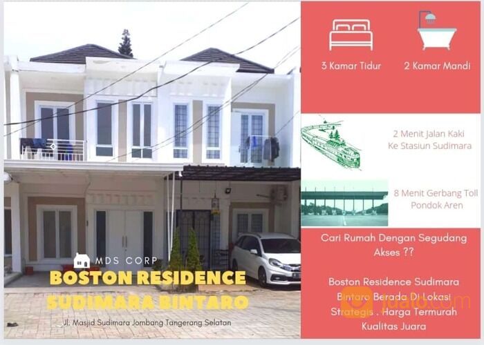 Rumah Murah 50meter Stasiun Sudimara Bintaro 2 Lantai