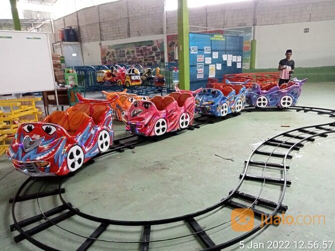 Komedi Putar Safari Upin Ipin - Kereta Mini Wisata Odong Odong Handboat