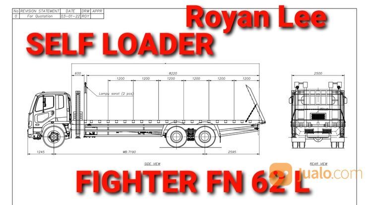 SELF LOADER FUSO FIGHTER FN 62 L MITSUBISHI