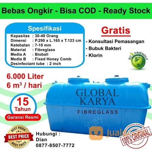 Septic Tank Biofilter 6500 Liter - Biotech - Bio Septic Tank - BIOIPAL
