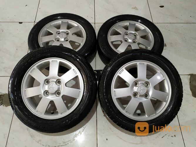 Velg Dan Ban Bekas Mobil Oem Mirage Ring 14 Pcd Baut 4x100