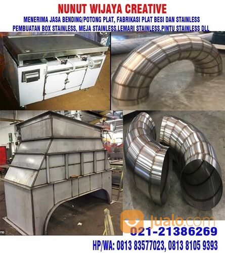 Jasa Bending Tekuk Plat Stainless Steel 3 Mm