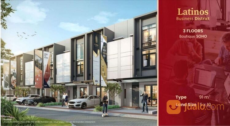 Latinos Business District BSD City Neo Soho 3 Lantai Di Pusat Kota BSD