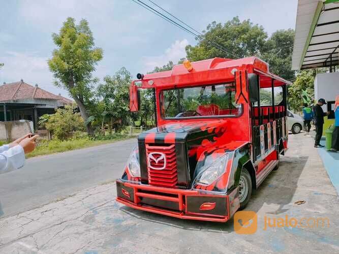 odong odong kereta panggung fiber hewan - kereta mall mini wisata komedi putar safari lantai jeep