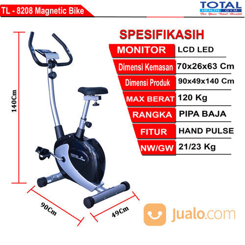 Alat Fitness Sepeda Statis Magnetik Bike TL 8208