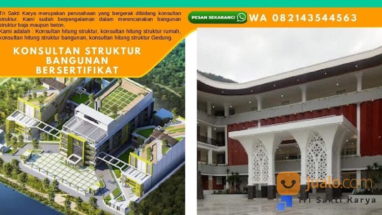 Jasa Hitung Struktur Gedung Jakarta, WA / CALL 0821-4354-4563, BERSERTIFIKAT