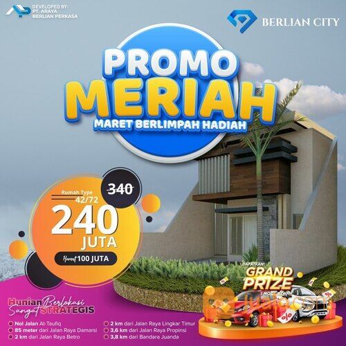 Rumah Murah Sidoarjo Berlian City Juanda