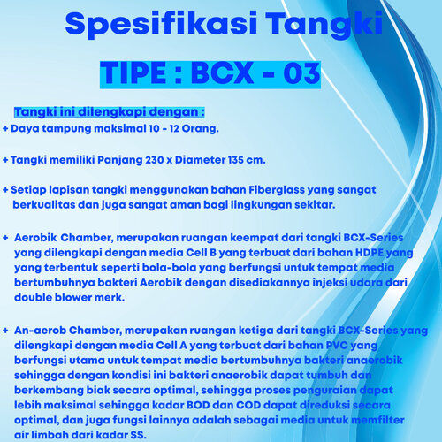 TANGKI STP BIOTECH IPAL 3000 Liter / 3 m3