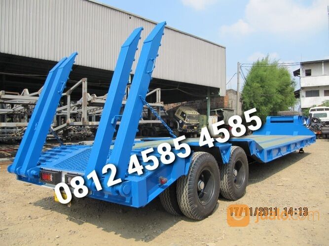 Harga Buntut Trailer Lowbed Truck Trailer Kapasitas 40 60 Ton