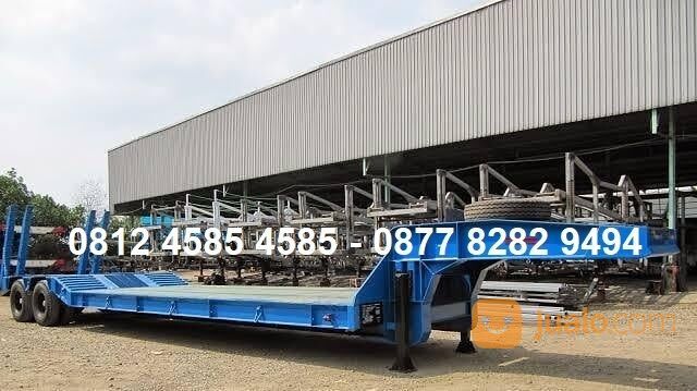 Harga Karoseri Buntut Trailer Lowbed Truck Kapasitas 40 60 Ton