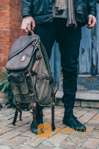 Jansport Skip Yowell Pleasanton Leather Backpack Limited Edition