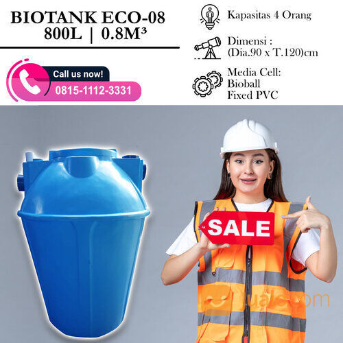 TANGKI BIOFIL BIOTANK Vertikal 800 Liter / 0.8m3