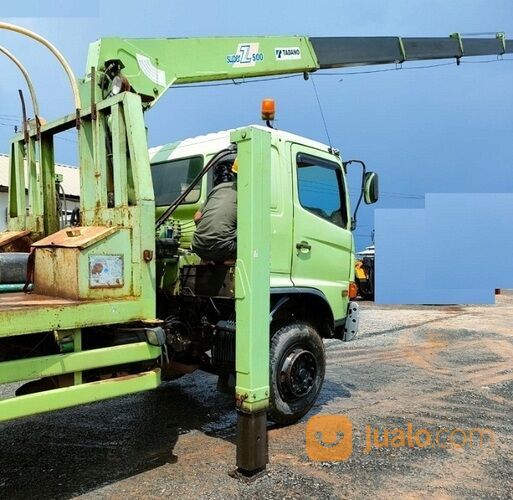 Self Loader Truck Crane Hino FM260JW kapasitas 5 Ton tahun 2015 di Kota Jakarta Timur, DKI