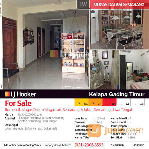 Rumah Jl. Mugas Dalam Mugassari, Semarang Selatan, Semarang, Jawa Tengah