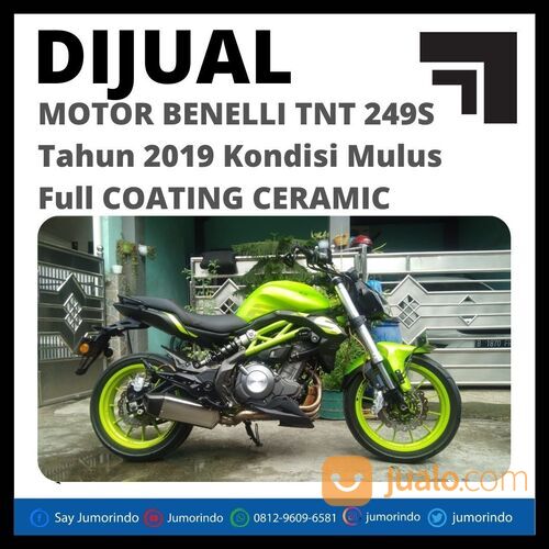 MURAH BENELLI TNT 249S TAHUN 2019 KONDISI MULUS FULL COATING CERAMIC