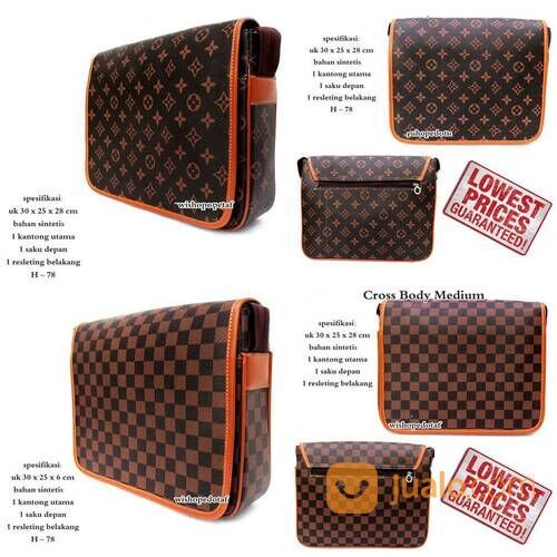 Dompet LV Louis Vuitton 2 Sleting 078 Dompet Fashion Wanita