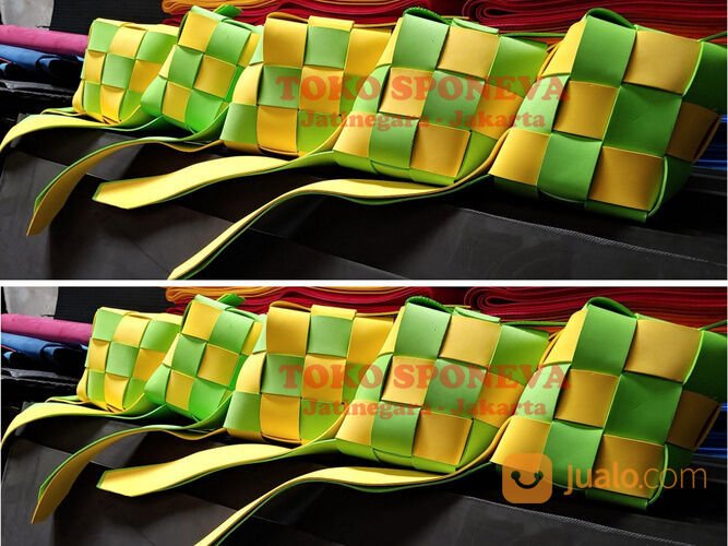 Ketupat Hias / Dekorasi Hiasan Ketupat / Ketupat Display Bahan Spon Eva