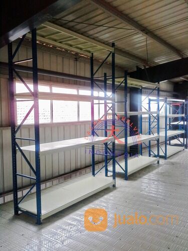 Rak Gudang Pabrik Bongkar Pasang Skala Medium Duty Beban 500 Kg/level T300 x P200 x L60 Cm