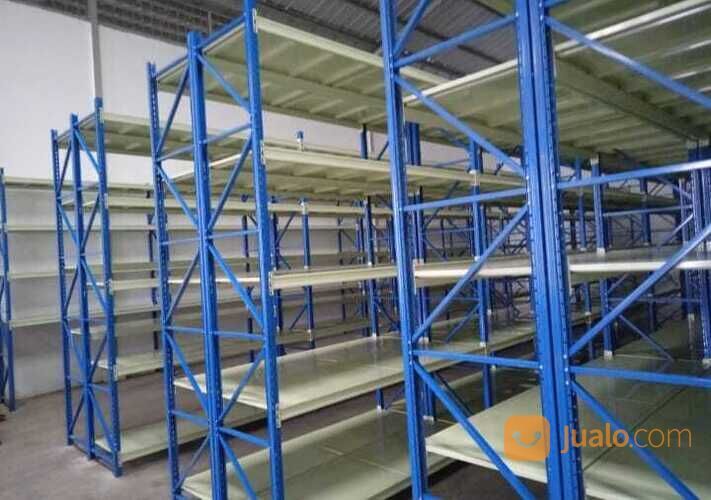 Rak Gudang Pabrik Bongkar Pasang Skala Medium Duty Beban 500 Kg/level T300 x P200 x L60 Cm