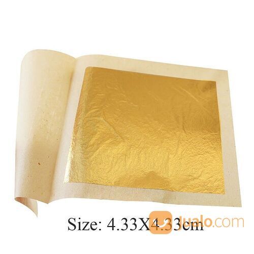 Gold Leaf Sheet Edible Kertas Emas Lembaran Hiasan Dekorasi Tart Cake