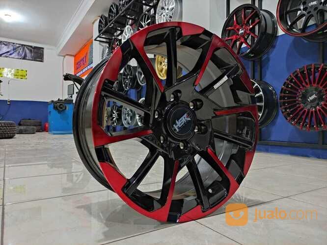 Velg Mobil Baru Tipe HOLLO HSR R18X8 H6X139,7 ET25 BMF/RED OIL untuk Pajero Fortuner Triton Hilux